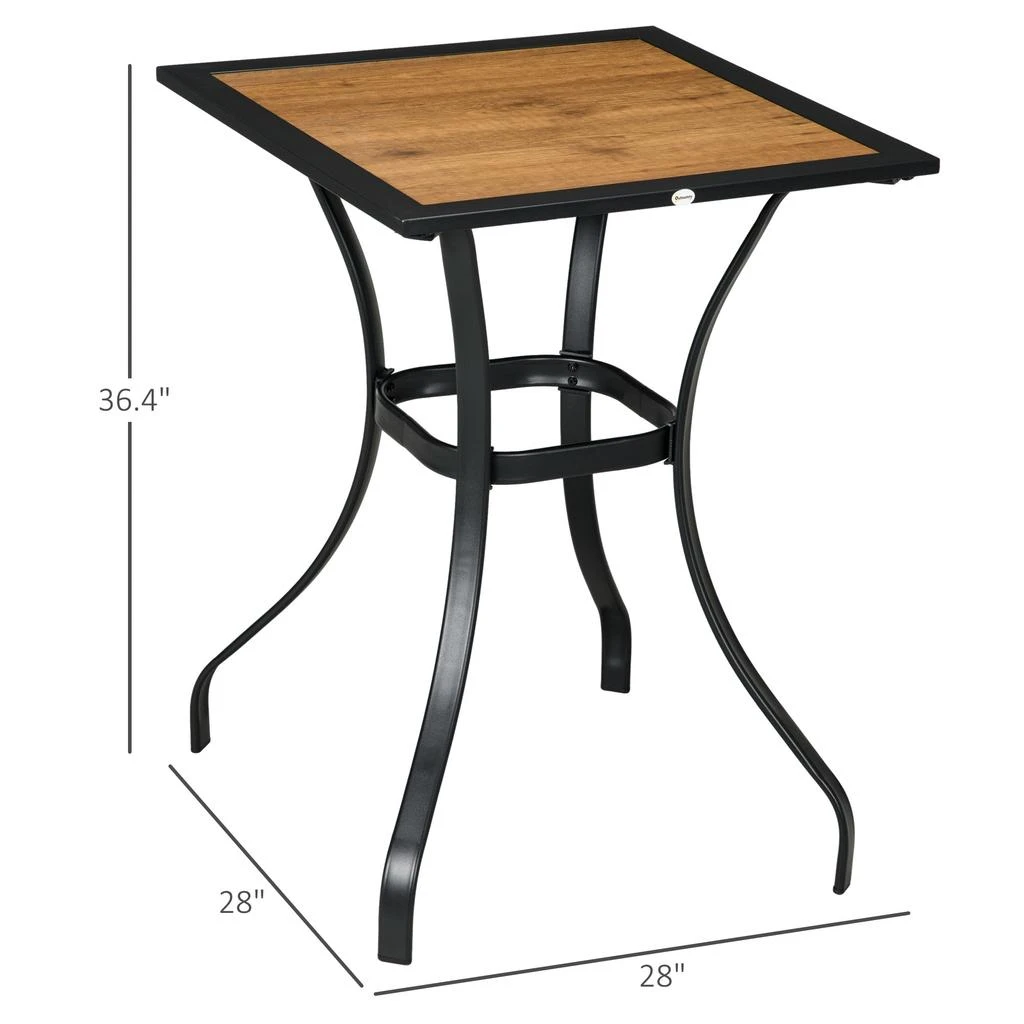 商品Streamdale Furniture|Streamdale Weather-Resistant Garden Table Outdoor Bar for Drinks and Hangouts,价格¥1534,第5张图片详细描述