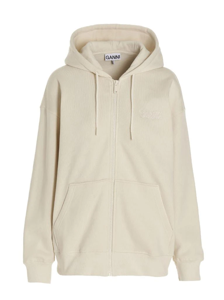 商品Ganni|Ganni Logo Embroidery Hoodie,价格¥1696,第1张图片