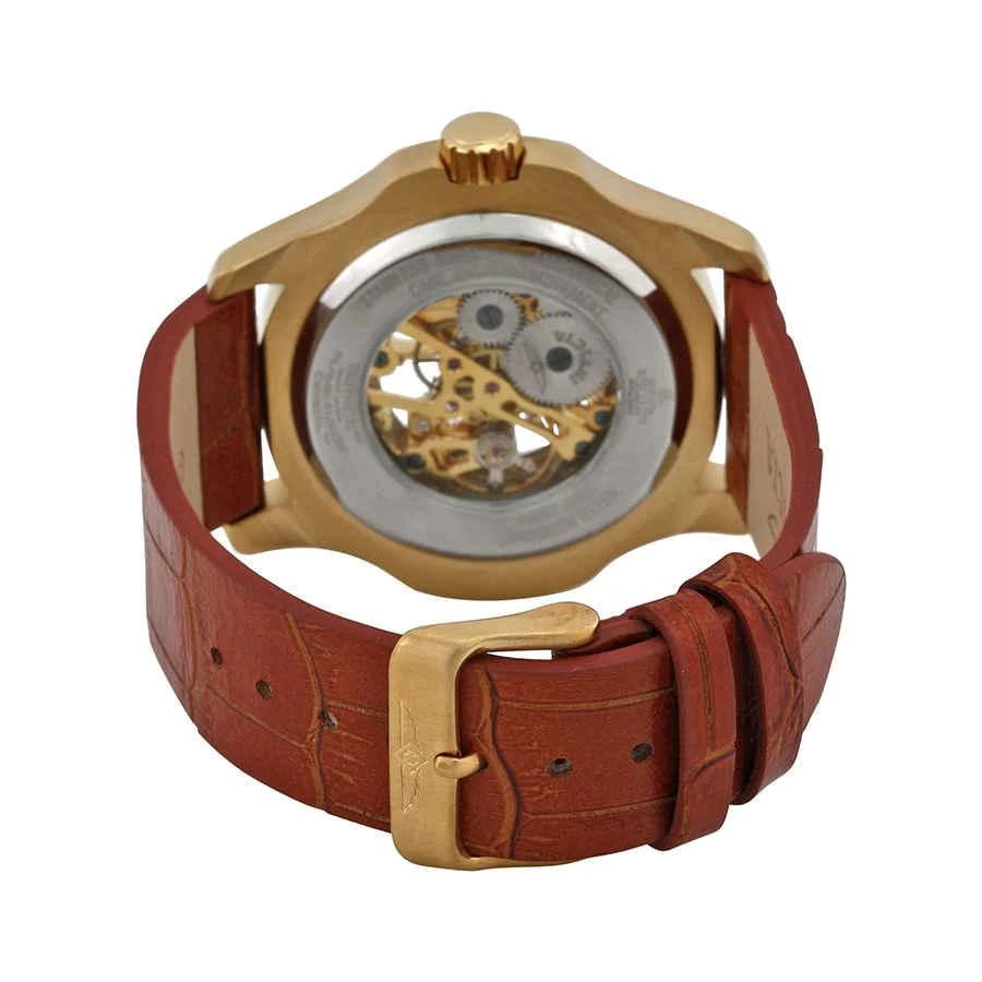 商品Invicta|Invicta Blue Skeletal Dial Brown Leather Mens Watch 17260,价格¥441,第3张图片详细描述