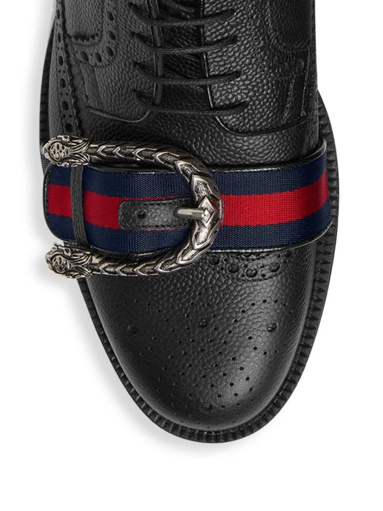 商品Gucci|Beyond Tag Leather Lace-Up Derby,价格¥7044,第3张图片详细描述