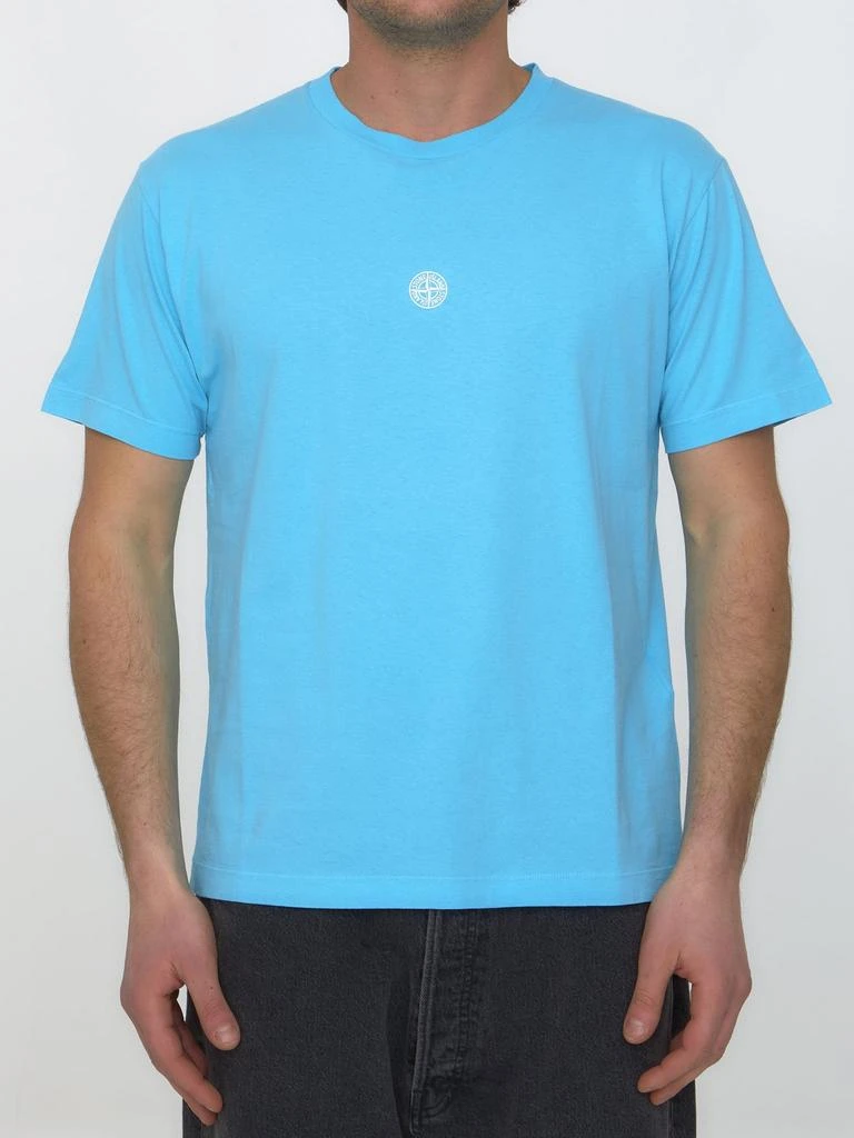 商品Stone Island|Stone Island Logo Printed Crewneck T-Shirt,价格¥1086,第1张图片