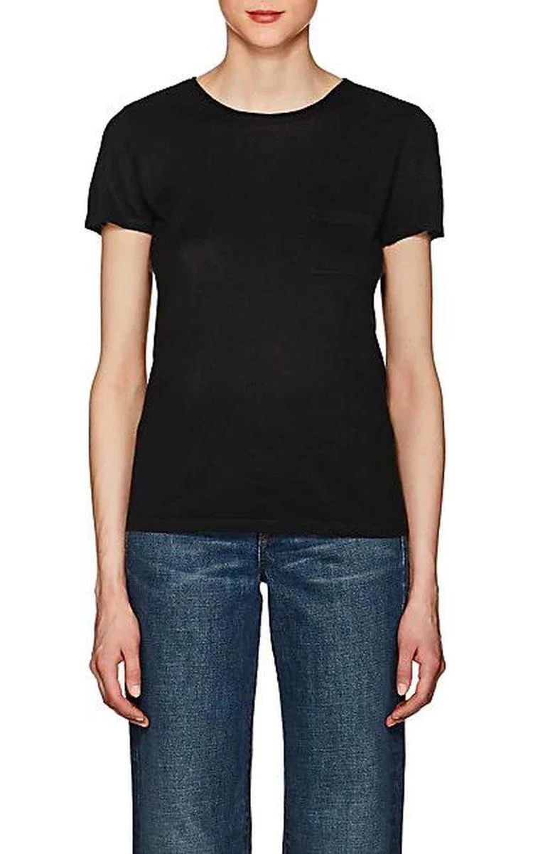 商品Barneys New York|Silk-Cashmere Short-Sleeve Sweater,价格¥1114,第3张图片详细描述