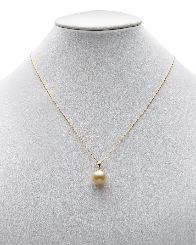 Golden South Sea Cultured Pearl Pendant Necklace in 14K Yellow Gold, 18" - Exclusive 商品