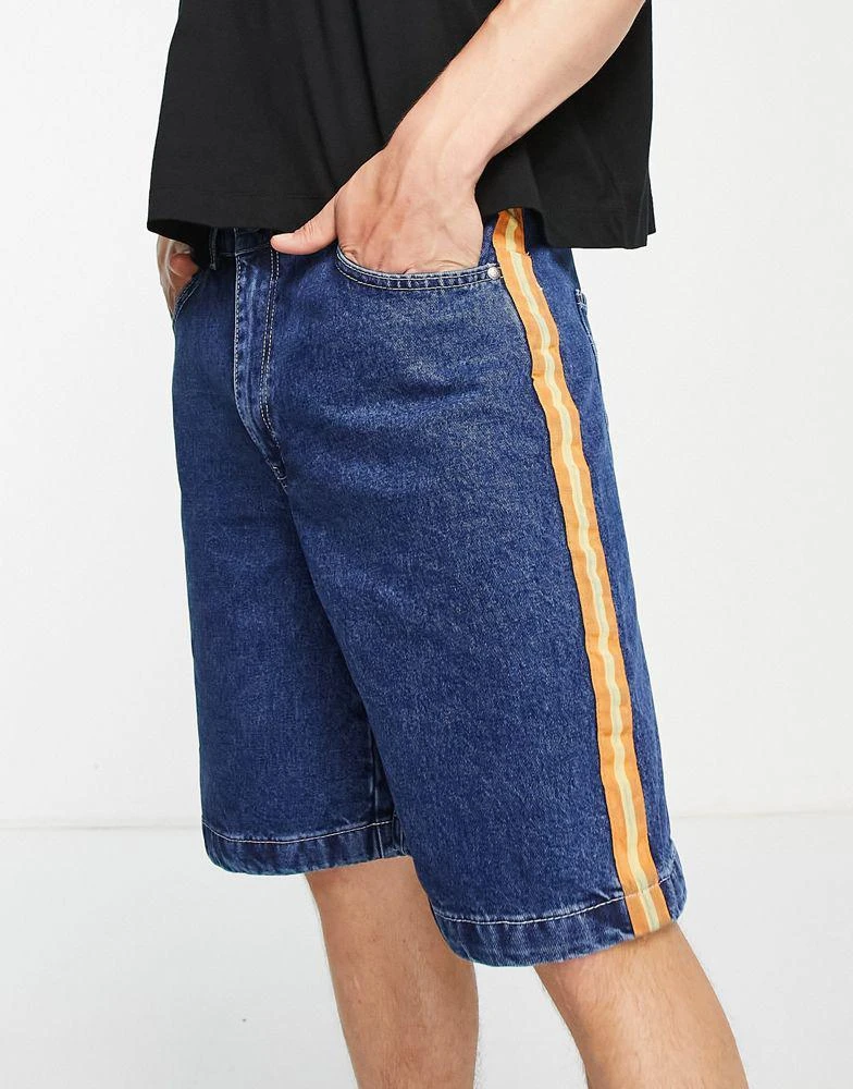 商品The Ragged Priest|The Ragged Priest racer skate denim shorts in blue,价格¥482,第2张图片详细描述