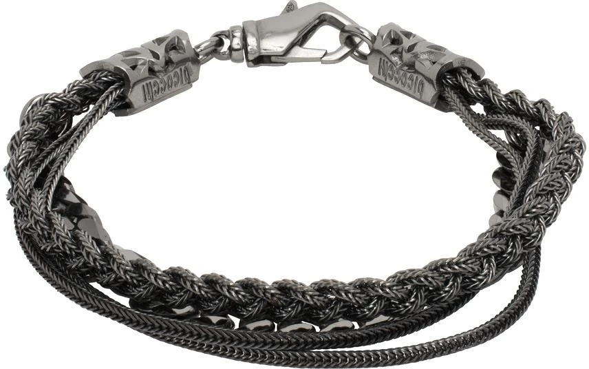 商品Emanuele Bicocchi|Black Double Braided Bracelet,价格¥2804,第1张图片
