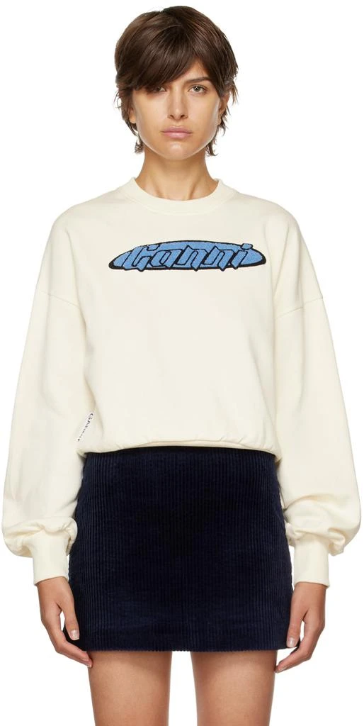 商品Ganni|Off-White Artwork Sweatshirt,价格¥1428,第1张图片