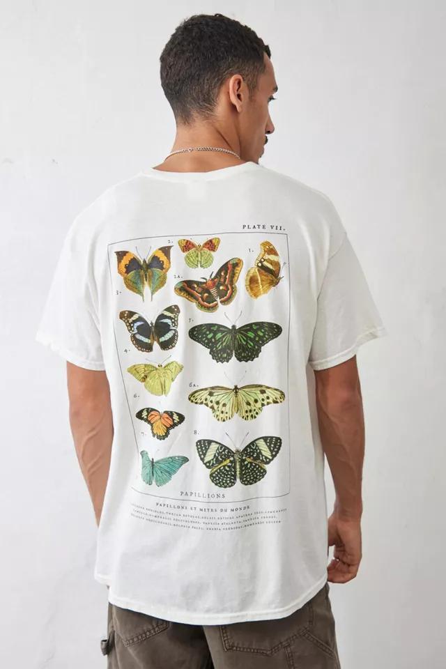 商品Urban Outfitters|UO White Butterfly Display Tee,价格¥323,第6张图片详细描述