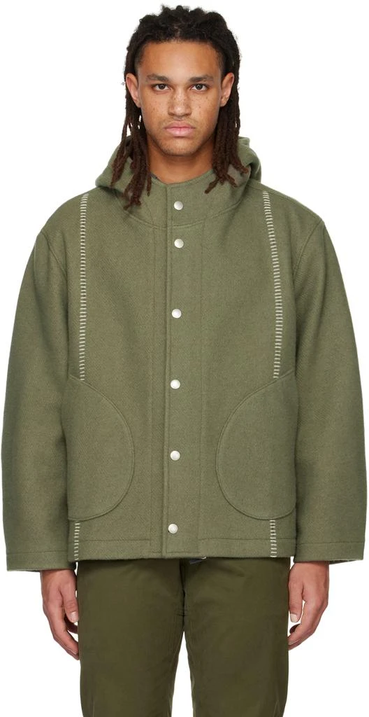 商品3MAN|Green Blanket Jacket,价格¥7432,第1张图片