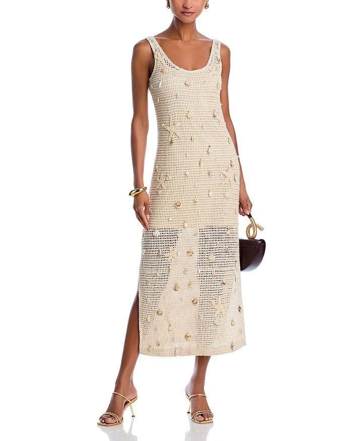商品AQUA|Crochet Sleeveless Maxi Dress - Exclusive,价格¥954,第1张图片详细描述