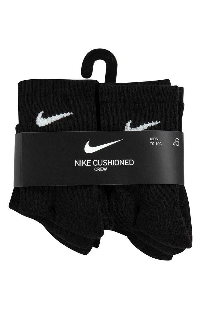 Kids' 6-Pack Performance Cushioned Crew Socks 商品