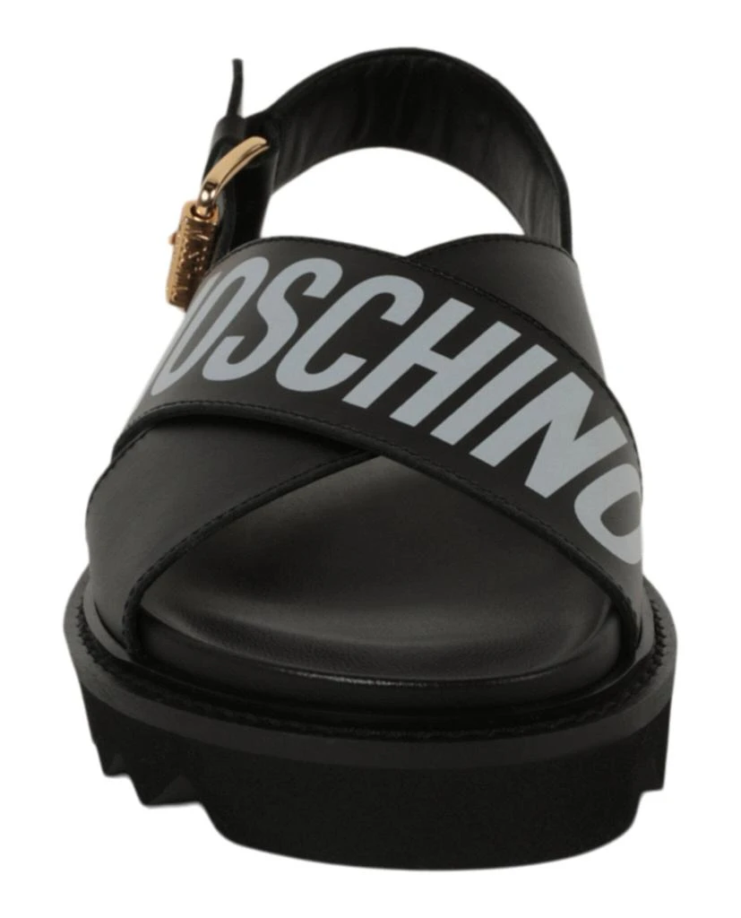 商品Moschino|Criss-Cross Logo Sandals,价格¥1342,第4张图片详细描述