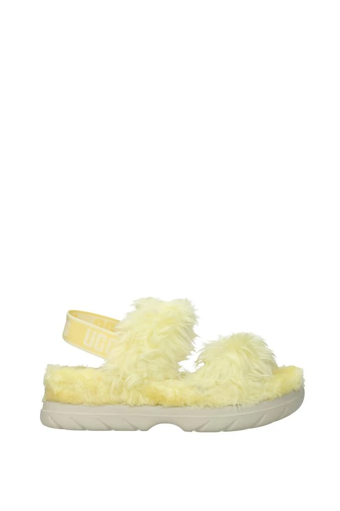 商品UGG|Sandals Eco Fur Yellow,价格¥642,第1张图片