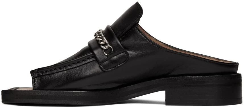 商品Martine Rose|Black Open Toe Loafers,价格¥1739,第3张图片详细描述