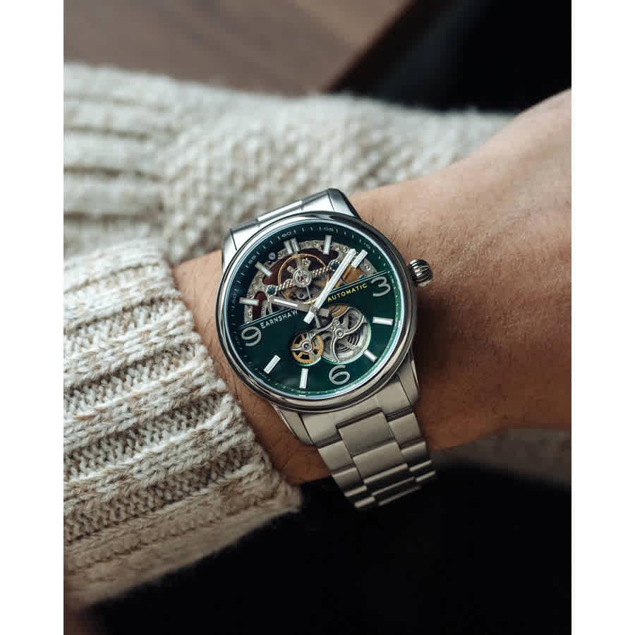 Thomas Earnshaw Carlyle Skeleton Green Dial Mens Watch ES-8178-33商品第3张图片规格展示