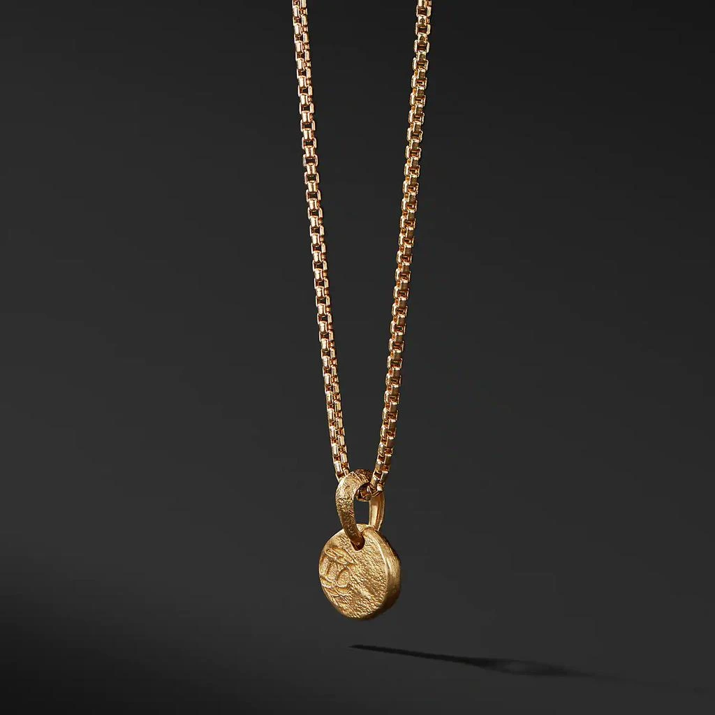 商品David Yurman|Shipwreck Coin Amulet in 22K Gold, 10.5mm,价格¥3699,第2张图片详细描述