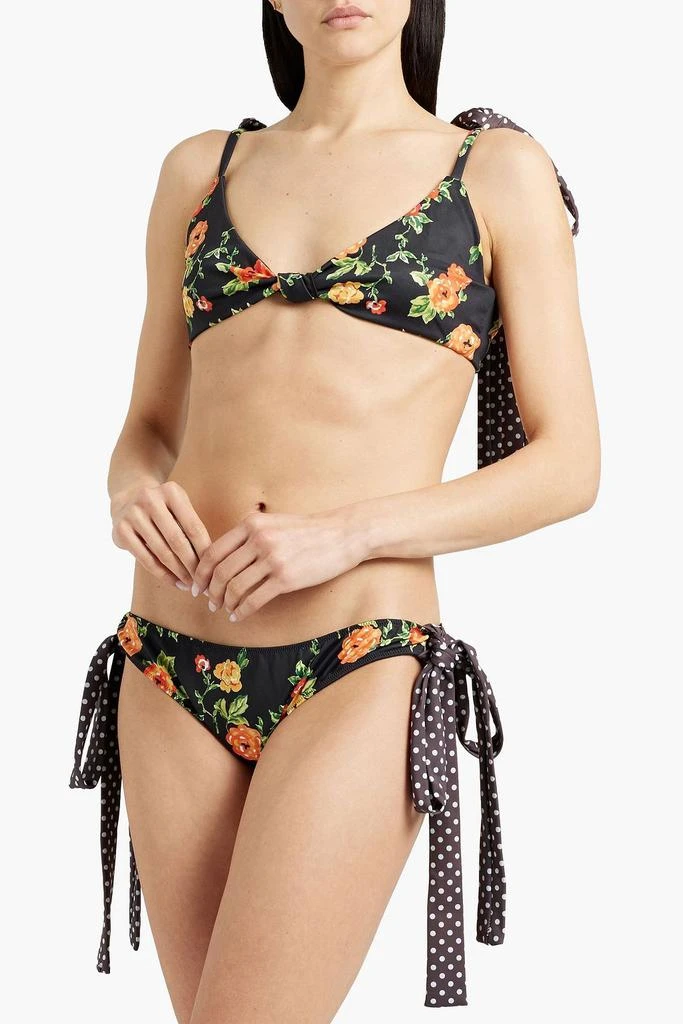 商品CAROLINE CONSTAS|Printed triangle bikini top,价格¥663,第2张图片详细描述