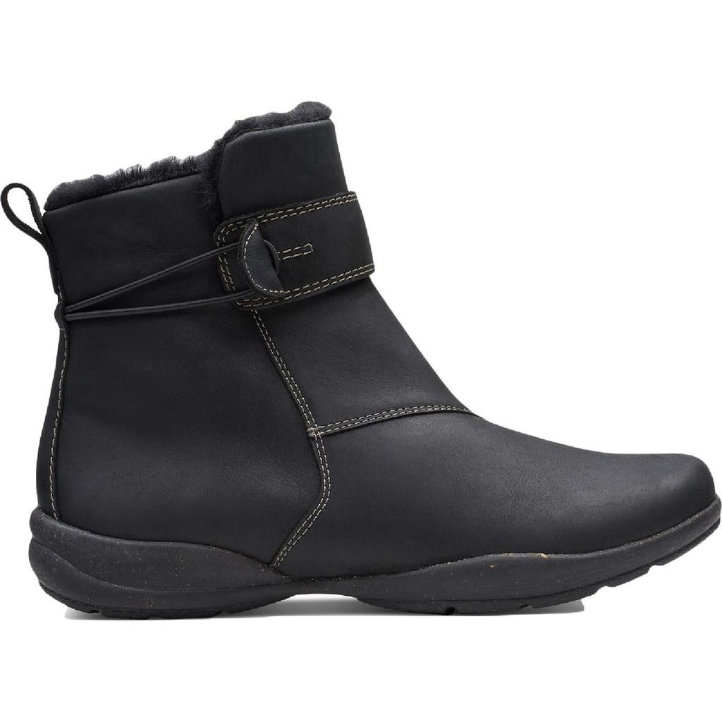 Clarks Roseville Women's Leather Faux Fur Lined Waterproof Ankle Boot商品第4张图片规格展示