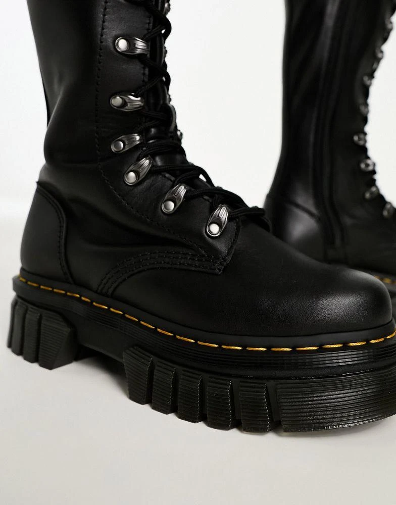 商品Dr. Martens|Dr Martens Audrick xtrm lace 20 eye boots in black nappa leather,价格¥3013,第3张图片详细描述