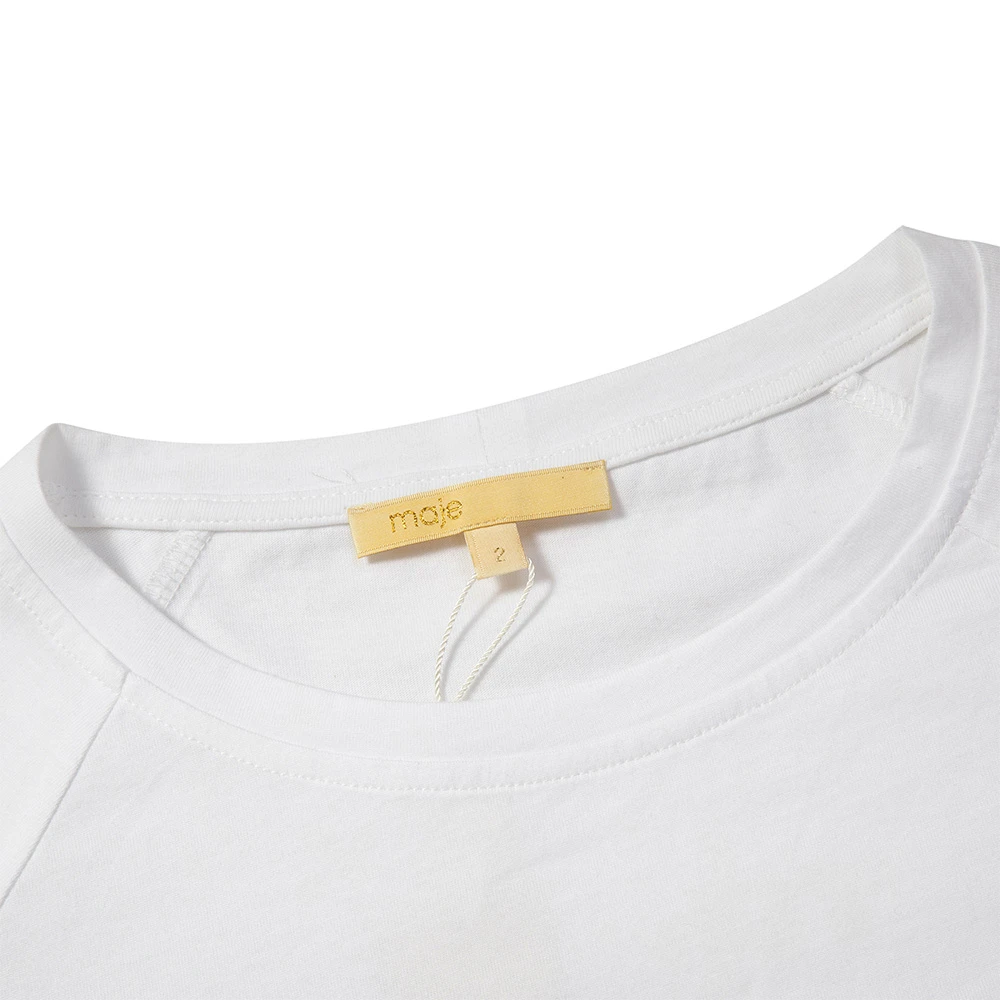 MAJE 女士白色棉质T恤 R130045P-WHITE 商品