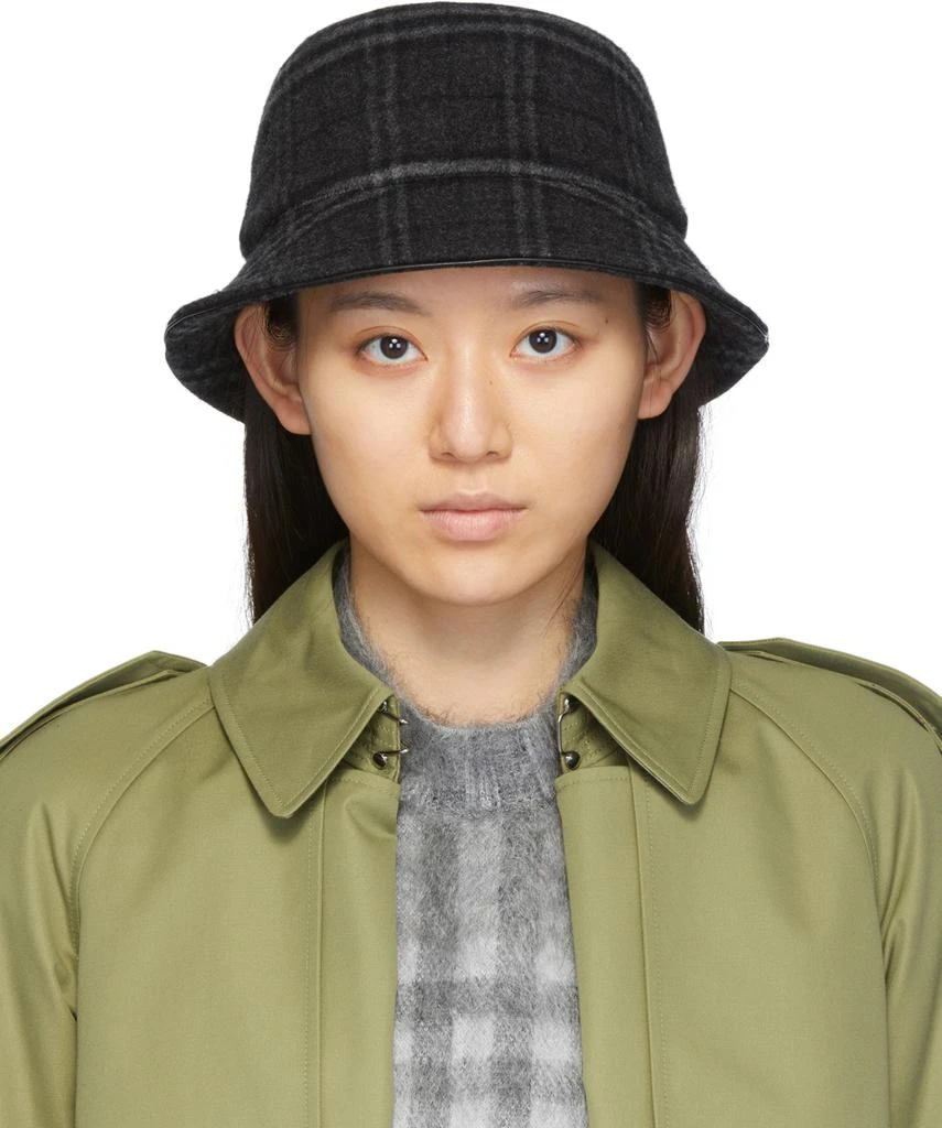 商品Burberry|Grey Check Bucket Hat,价格¥3951,第1张图片