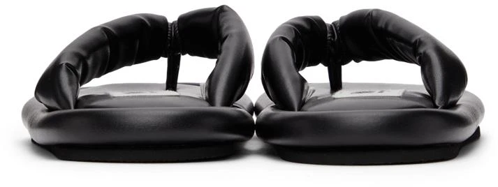 商品MAISON MARGIELA|Black Faux-Leather Padded Sandals,价格¥823,第4张图片详细描述
