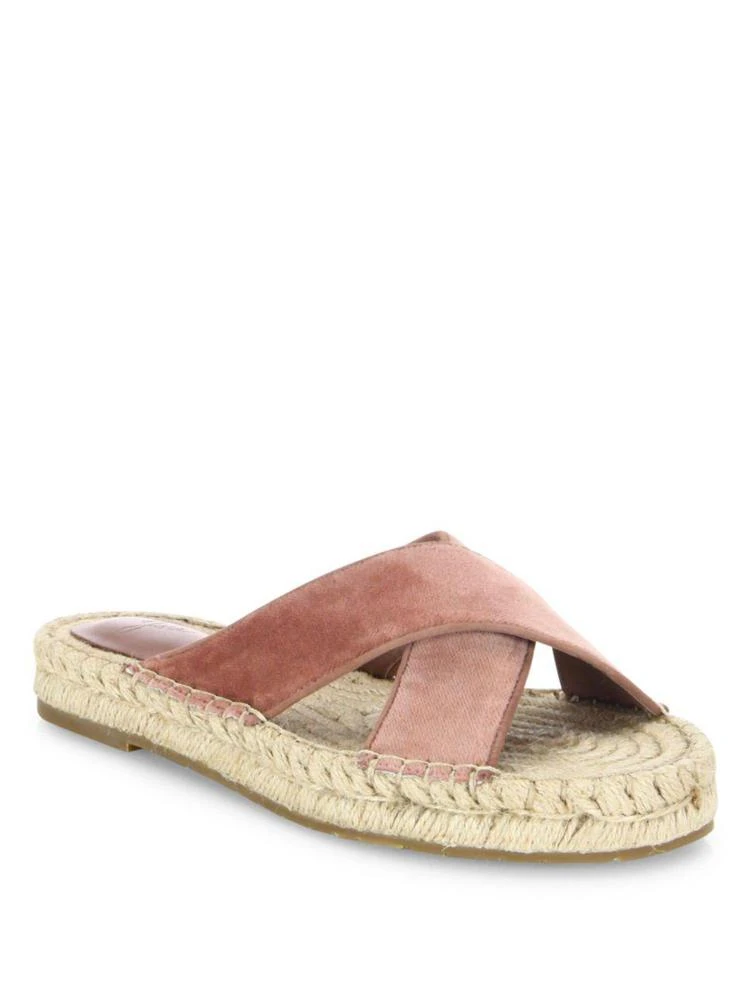 商品Joie|Ianna Velvet Crisscross Espadrille Slides,价格¥564,第1张图片