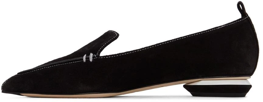 商品Nicholas Kirkwood|Black & White Suede Beya Loafers,价格¥4115,第3张图片详细描述