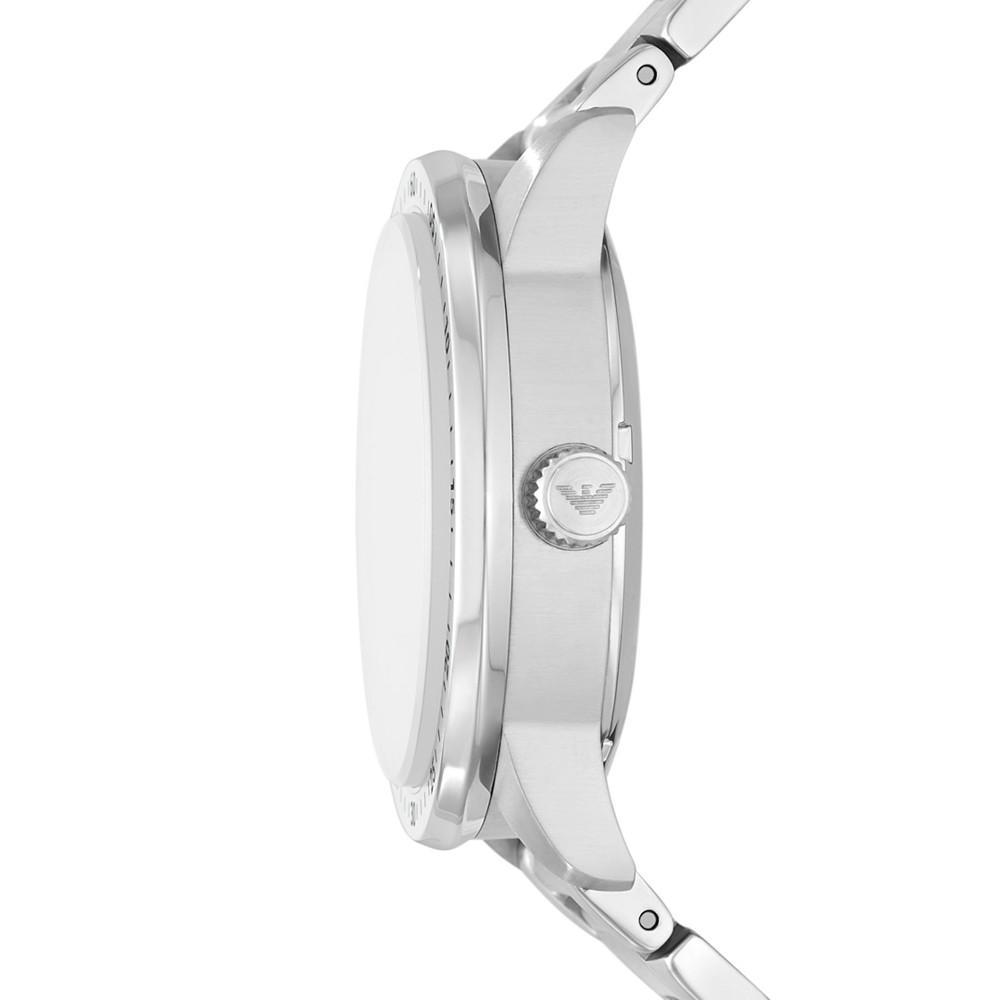商品Emporio Armani|Men's Automatic Stainless Steel Bracelet Watch 43mm,价格¥3282,第4张图片详细描述