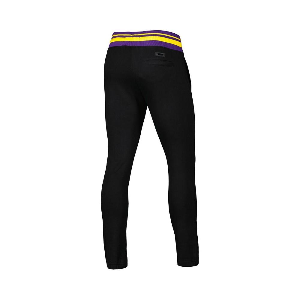 Men's Black Los Angeles Lakers Mash Up Capsule Sweatpants商品第4张图片规格展示