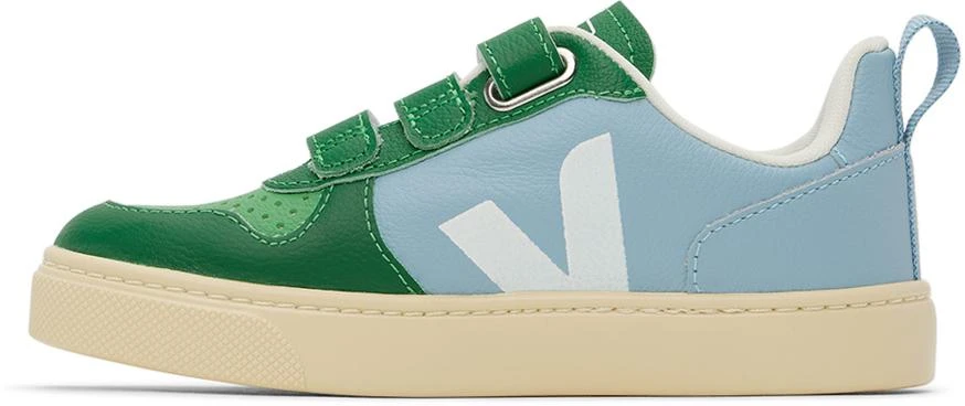 商品Veja|Kids Green & Blue V-10 Sneakers,价格¥538,第3张图片详细描述