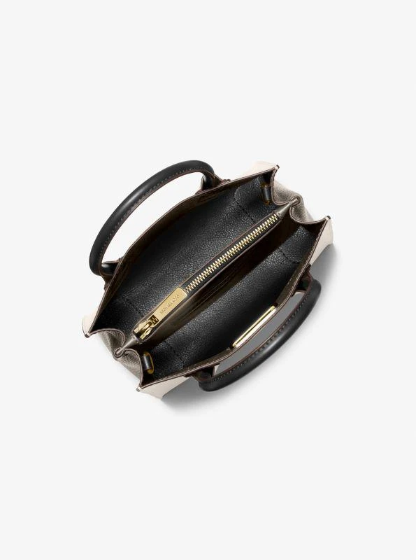 商品Michael Kors|Mercer Medium Two-Tone Pebbled Leather Crossbody Bag,价格¥653,第2张图片详细描述