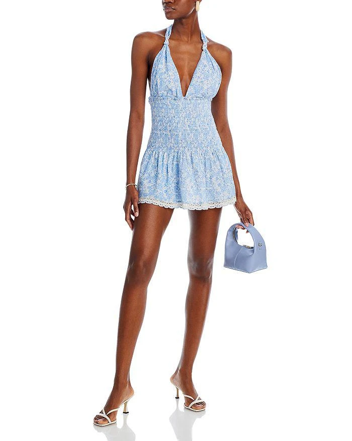 商品LOVESHACKFANCY|Luisetta Cotton Halter Dress,价格¥1319,第2张图片详细描述