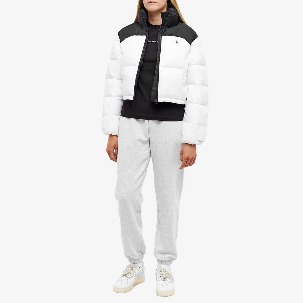 商品Calvin Klein|Calvin Klein Blocked Crop Puffer Jacket,价格¥1666,第4张图片详细描述