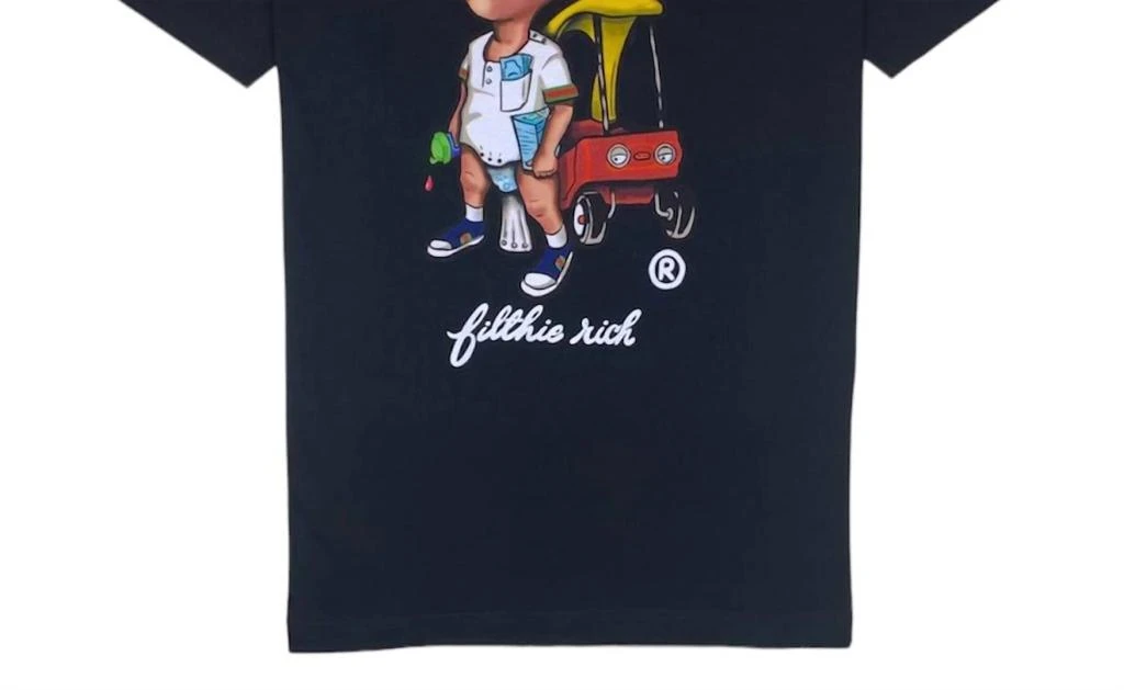商品Filthie Rich|Men'S Baby Coupe T-Shirt in Black,价格¥362,第1张图片