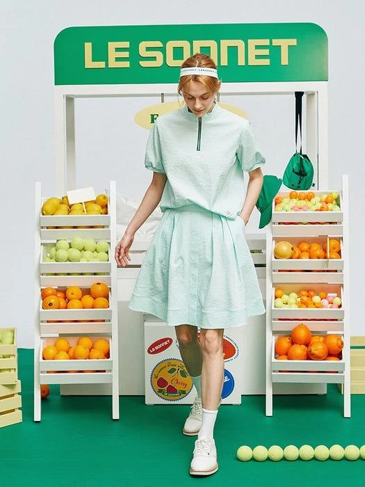 商品Le Sonnet|Lovely Summer Blouse_Mint,价格¥1864,第2张图片详细描述