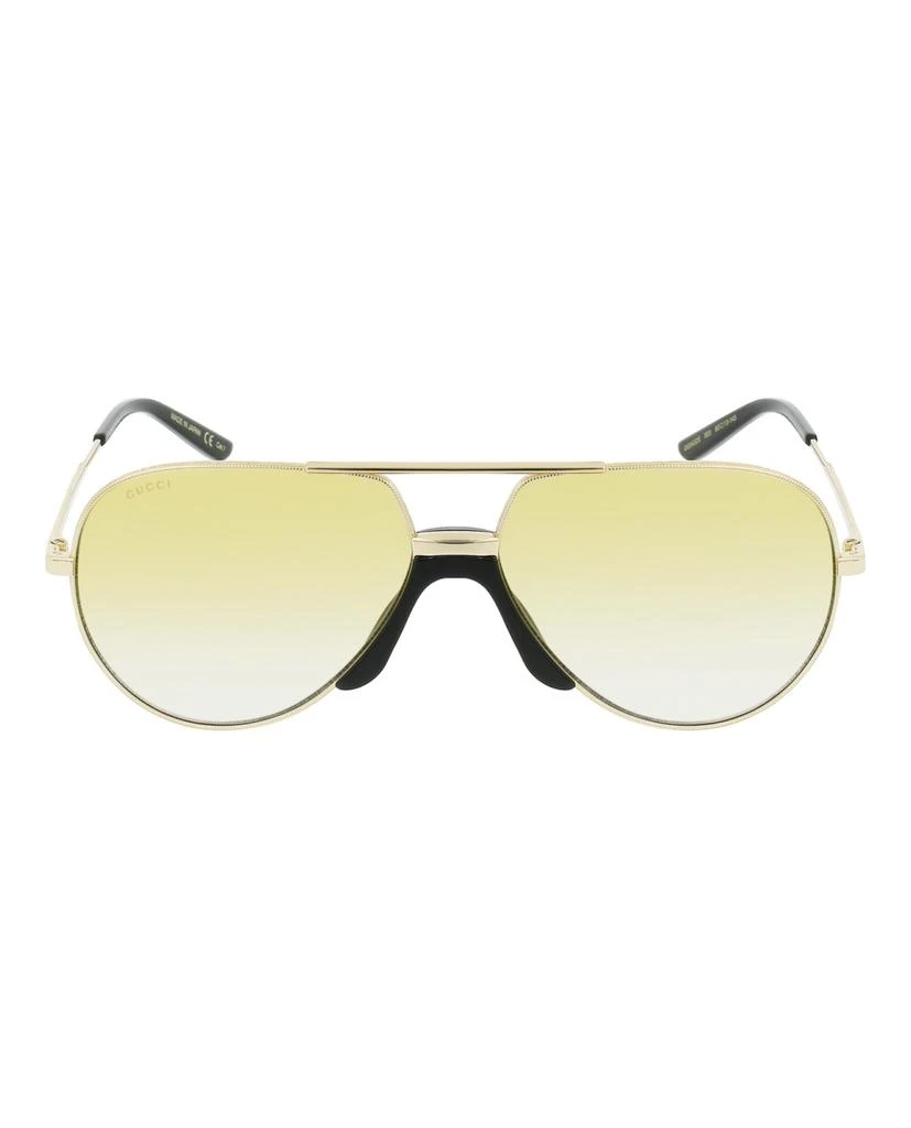 商品Gucci|Aviator-Frame Metal Sunglasses,价格¥1212,第1张图片