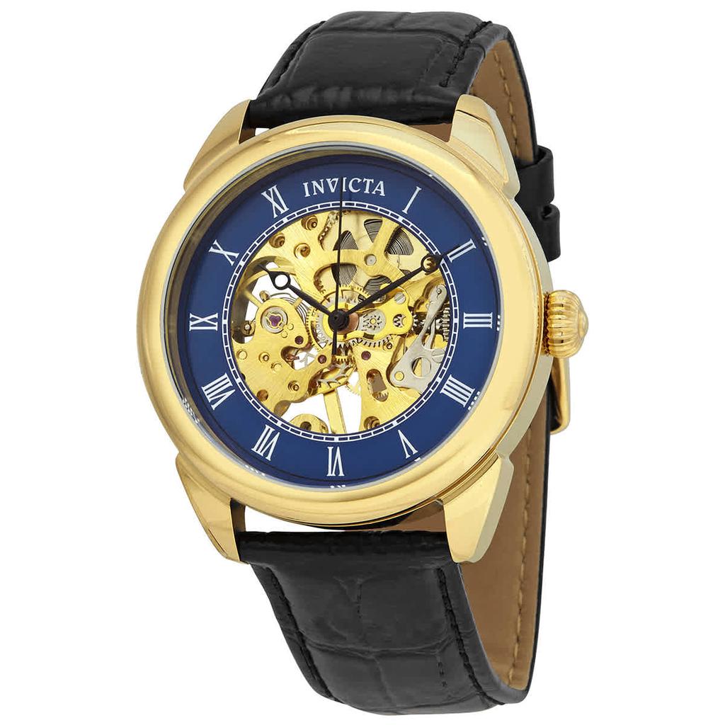 Invicta Specialty Mechanical Blue Skeleton Mens Watch 23536商品第1张图片规格展示