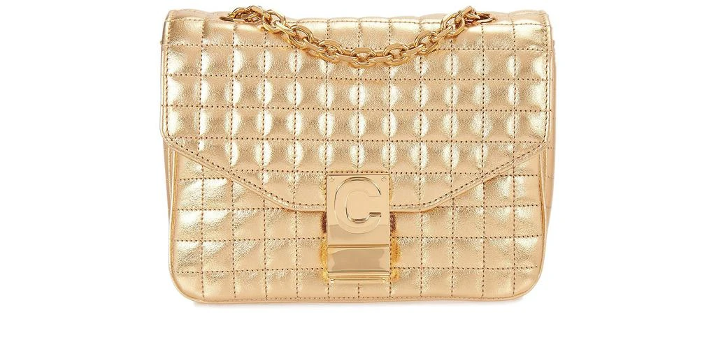 商品Celine|C 小号绗缝层压小牛皮手提包,价格¥7084,第1张图片