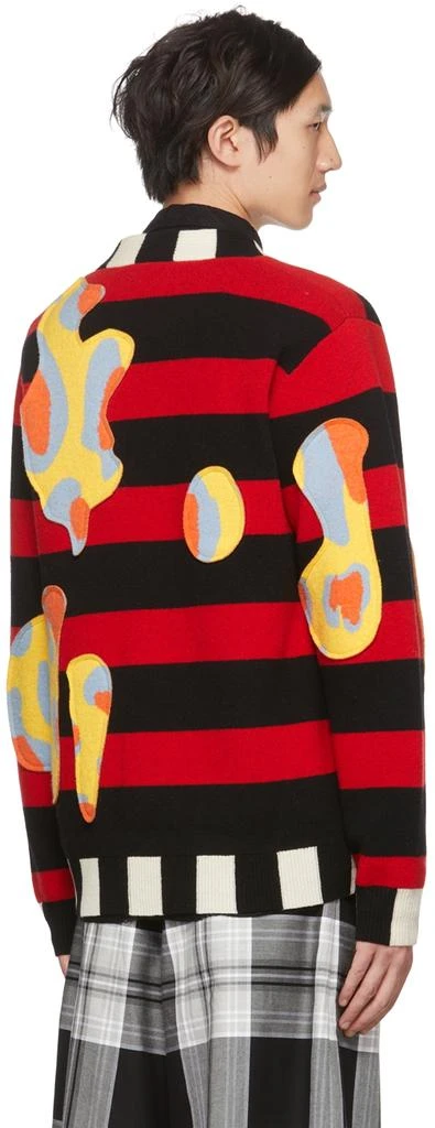 商品Charles Jeffrey Loverboy|Multicolor Fred Perry Edition Striped Intarsia Cardigan,价格¥1758,第3张图片详细描述