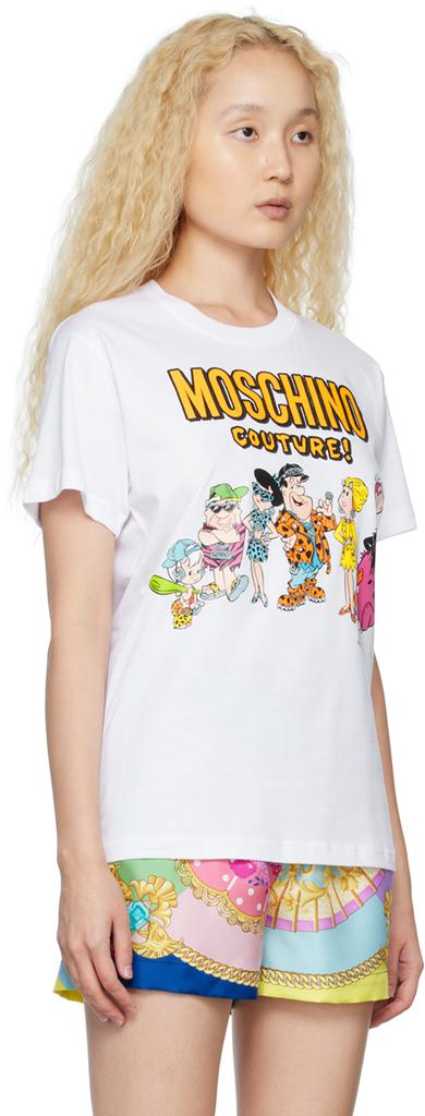 白色 Flintstones 联名 Character T 恤商品第2张图片规格展示