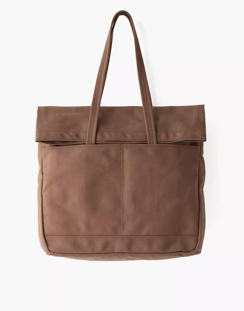 商品Madewell|MAKR Canvas and Leather Fold Weekender Bag,价格¥1292,第3张图片详细描述