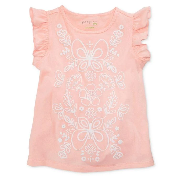 商品First Impressions|Graphic-Print Cotton T-Shirt, Baby Girls (0-24 months), Created for Macy's,价格¥20,第2张图片详细描述