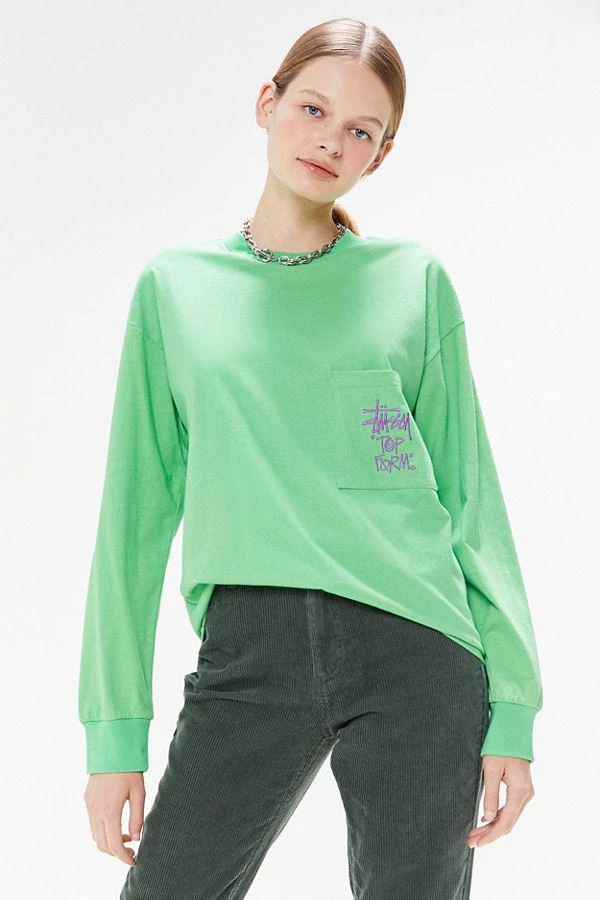 商品STUSSY|Stussy Sunset Pocket Long Sleeve Tee 经典卫衣,价格¥76,第4张图片详细描述