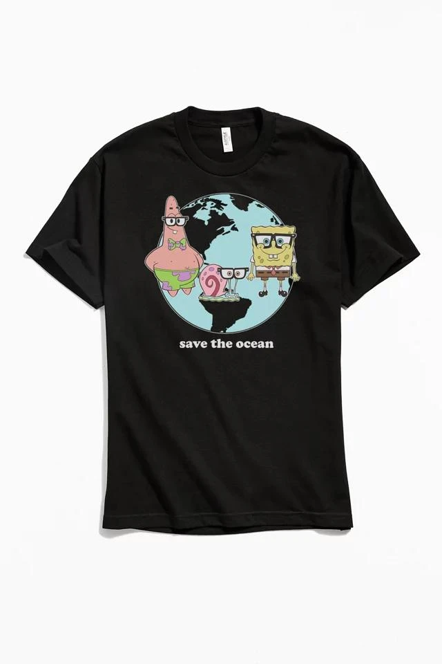 商品Urban Outfitters|SpongeBob SquarePants Save The Ocean Tee,价格¥264,第1张图片