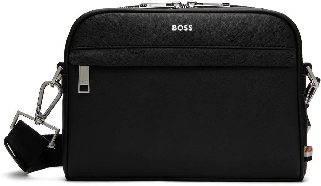 商品Hugo Boss|Black Saffiano Leather Bag,价格¥1391,第1张图片