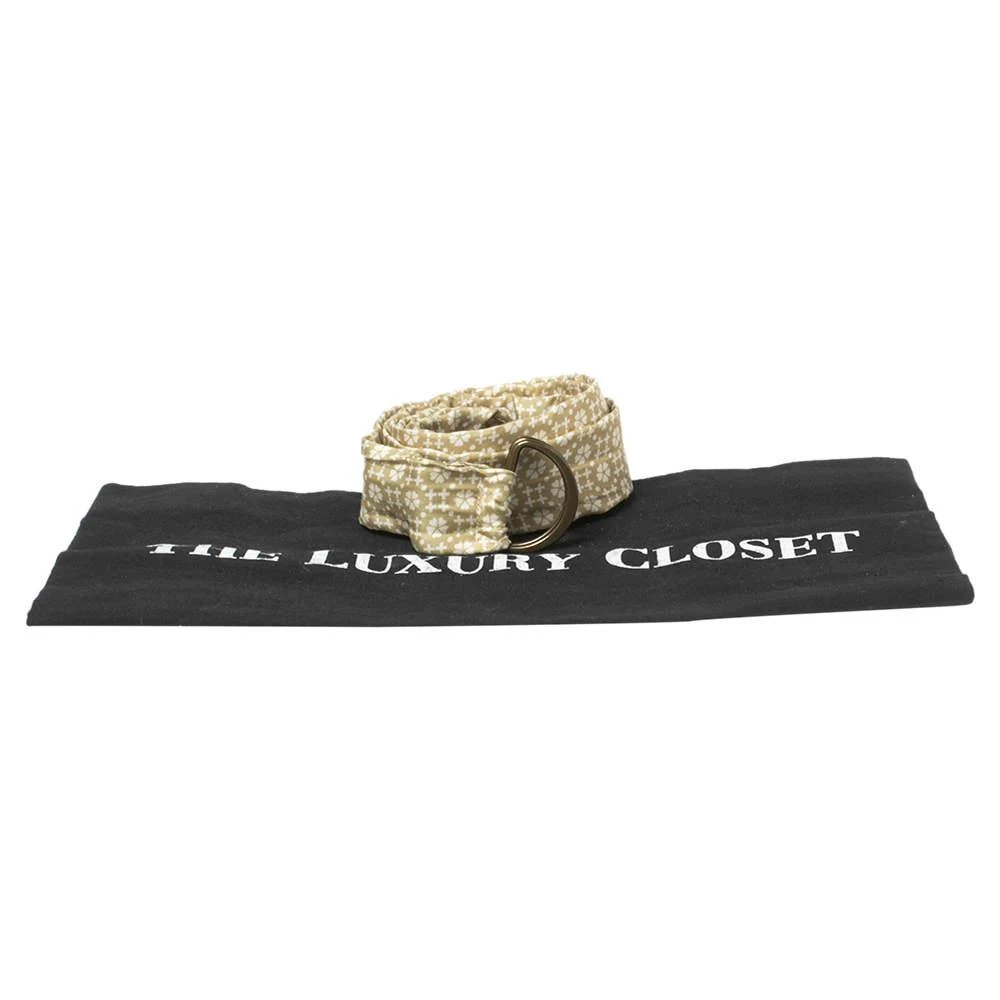Yves Saint Laurent Beige Floral Print Silk Belt 商品
