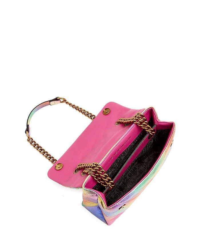 商品Kurt Geiger|KURT GEIGER LONDON Kensington Rainbow Leather Shoulder Bag,价格¥1704,第3张图片详细描述