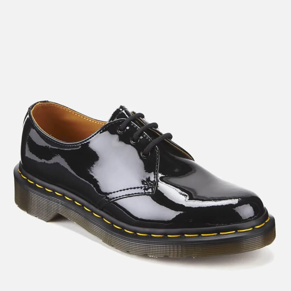 商品Dr. Martens|Dr. Martens Women's 1461 Patent Lamper 3-Eye Shoes - Black,价格¥741,第5张图片详细描述