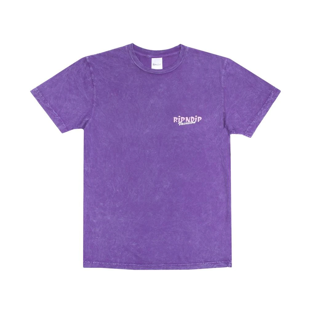 商品RIPNDIP|Ripndip Vacay Tee (Purple Mineral Wash),价格¥152,第3张图片详细描述