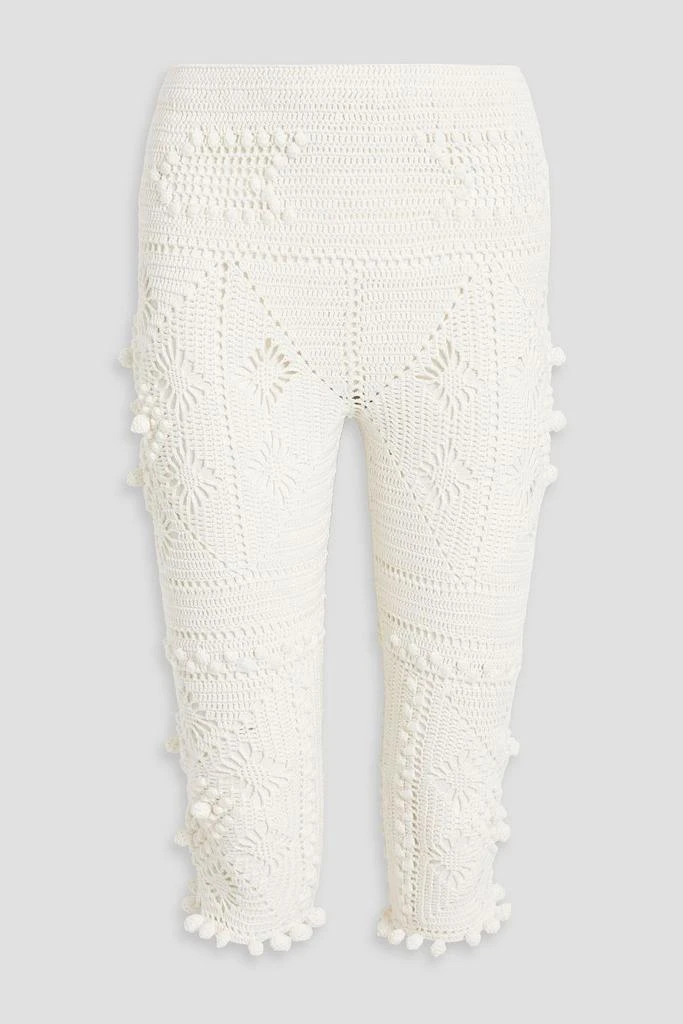 ZIMMERMANN | Cropped crocheted cotton shorts